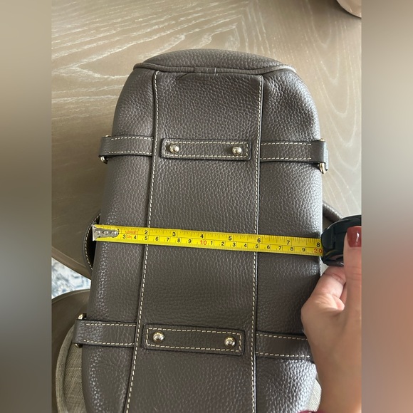 Dooney & Bourke elephant grey Leather Satchel - Picture 15 of 16